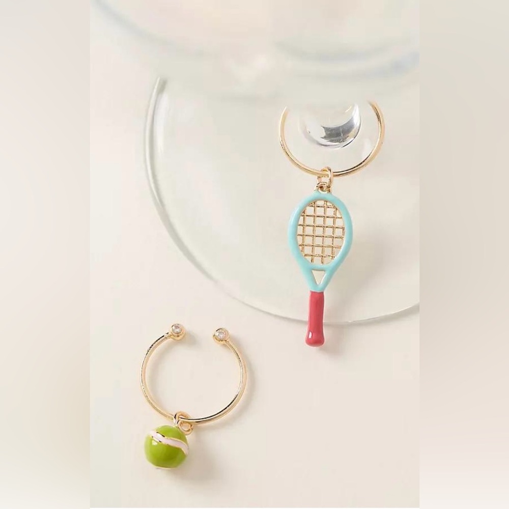 NWT Anthropologie Cocktail Charms “Over Served” 🎾🏓
